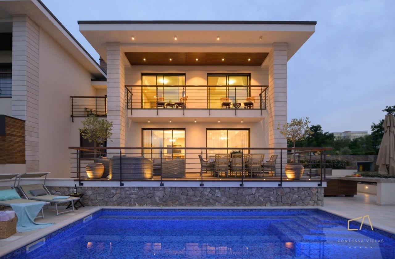 Villa Marconica Малинска Экстерьер фото